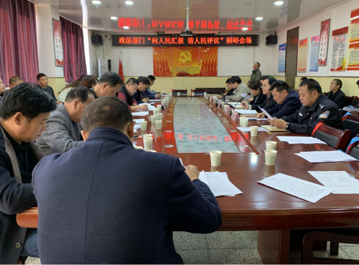 桐峪镇召开“向人民汇报 请人民评议” 座谈会