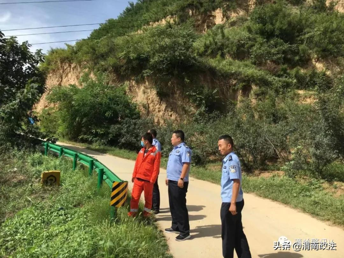 渭南市公安局联合潼关县公安局开展输油气管道巡护线检查工作