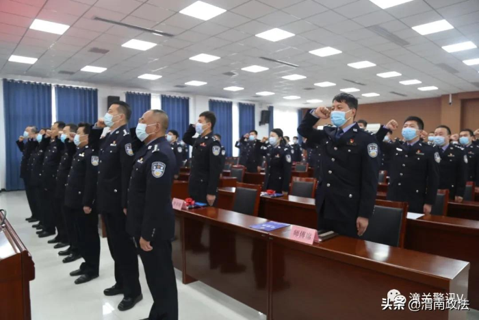 潼关县公安局举办“青蓝工程”启动暨师徒结对仪式（图）