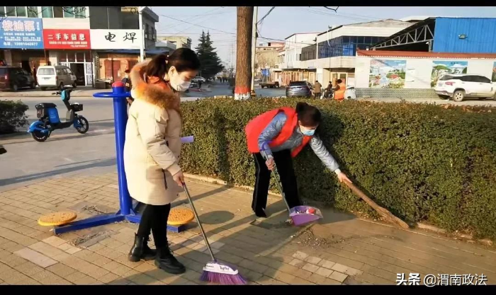 潼关县委政法委扎实做好疫情防控期间爱国卫生运动暨环境卫生大整治工作（图）